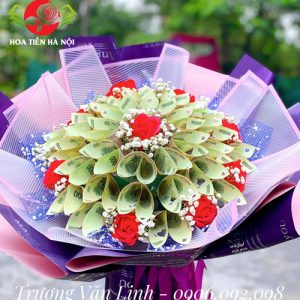 Bó hoa bằng tiền 100k (Ngày nhớ đêm mong)