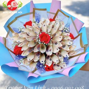 Bó hoa bằng tiền 200k (Yêu vô điều kiện)