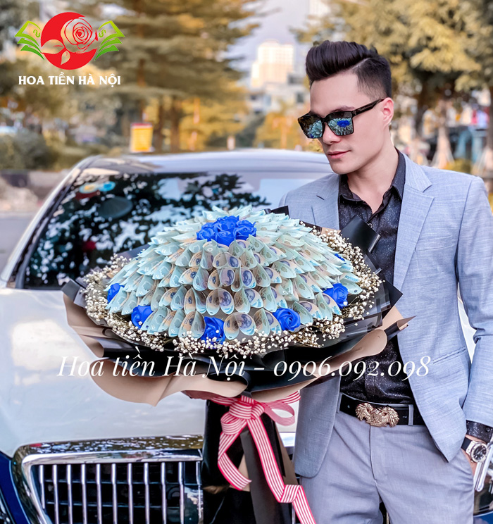 bó hoa bằng tiền 500k