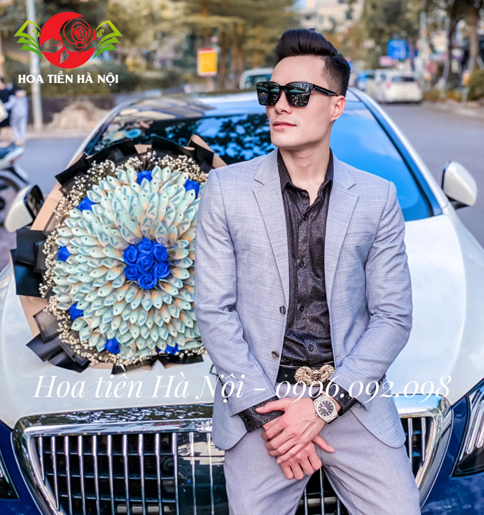 bó hoa bằng tiền 500k