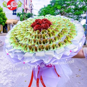 Bó hoa bằng tiền 100k (Gửi ngàn lời yêu)