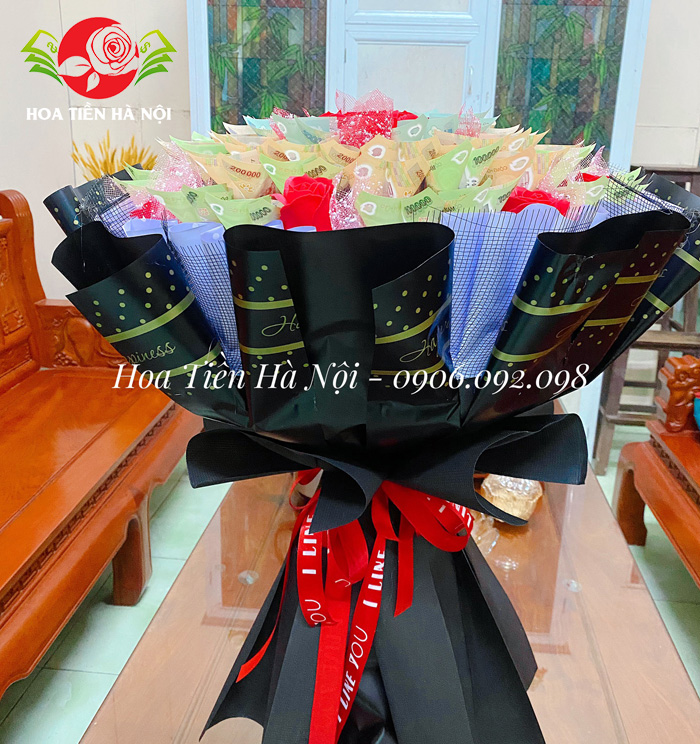bó hoa tiền 10 triệu