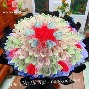 Bó hoa tiền 10 triệu ngũ sắc