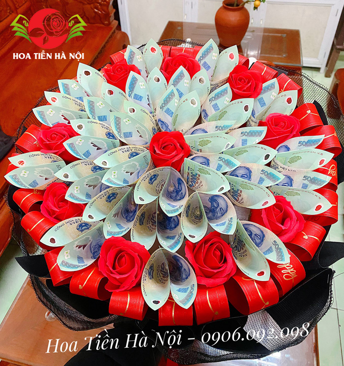 bó hoa tiền 500k