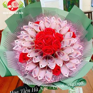 Bó hoa tiền 50k (Xanh ngọc)