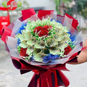 Bó hoa bằng tiền 100k (Khuynh thành nhất kích)
