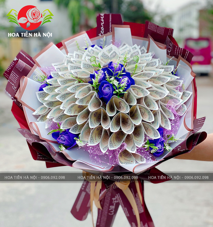 bó hoa tiền 1k độc đáo
