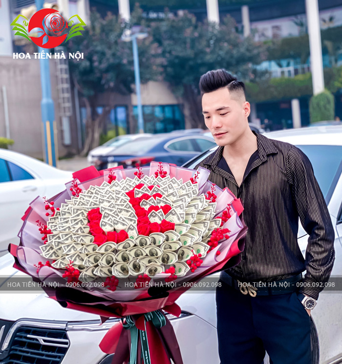 bó hoa tiền 2 đô la