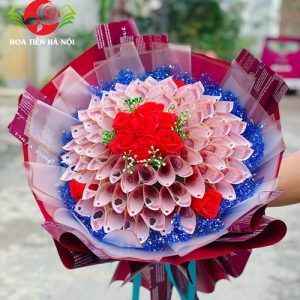 Bó hoa tiền 50k (Vì anh thương em)