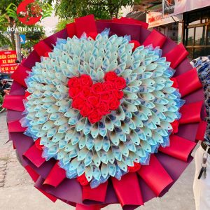 Bó hoa tiền 99 tờ 500k (Tình yêu duy nhất)
