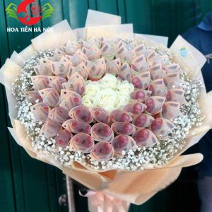 Bó hoa tiền 200k (Ngọc tuyết sương hoa)