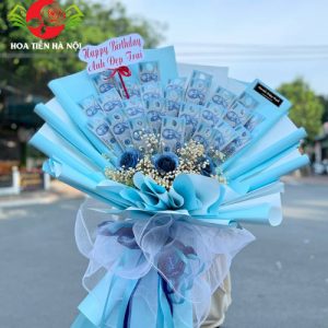 Bó hoa tiền 20k dáng đứng hình cánh quạt
