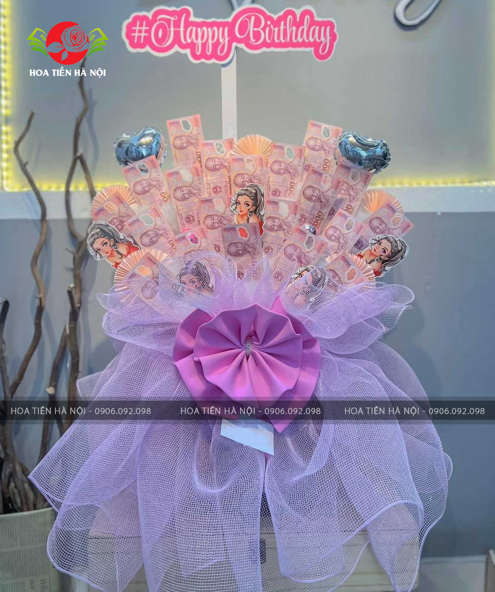 lẵng hoa tiền 50k