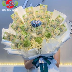 Bó hoa tiền 100k (Trắng tinh khôi)