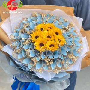 Bó hoa tiền 20k hướng dương