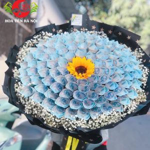 Bó hoa tiền 20k 100 tờ (Ngày mai tươi sáng)