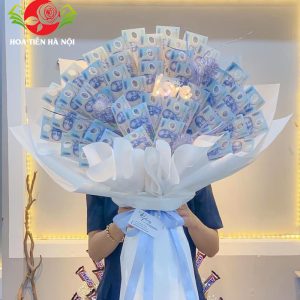 Bó hoa bằng tiền 20k (Trong trắng)