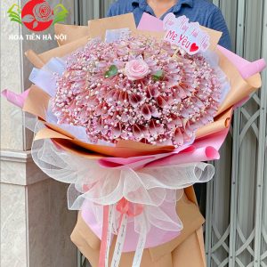 Bó hoa bằng tiền 50k tuyết liên