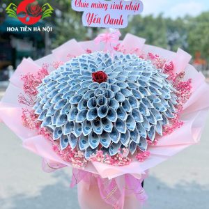 Bó hoa tiền 5k 100 tờ