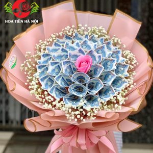 Bó hoa tiền 5k kẹo ngọt