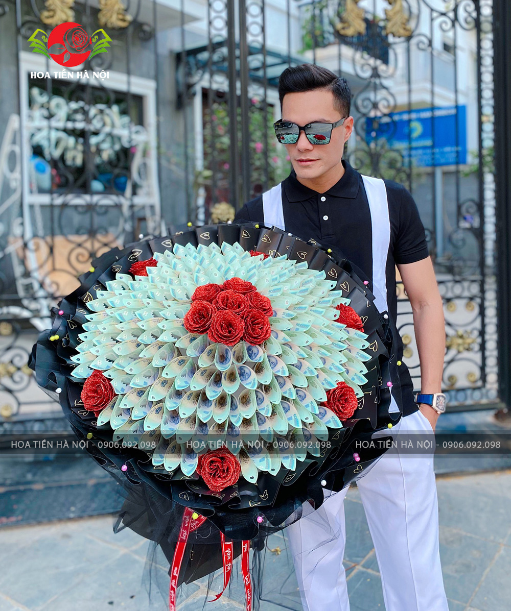 bó hoa tiền 500k hoàng tử bóng đêm