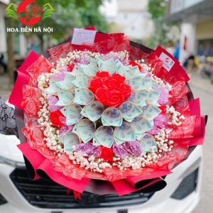 Bó hoa tiền 500k (Cảm ơn Em)
