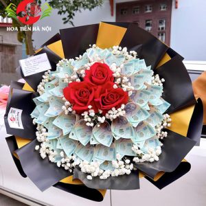 Bó hoa tiền 500k tình yêu bé nhỏ