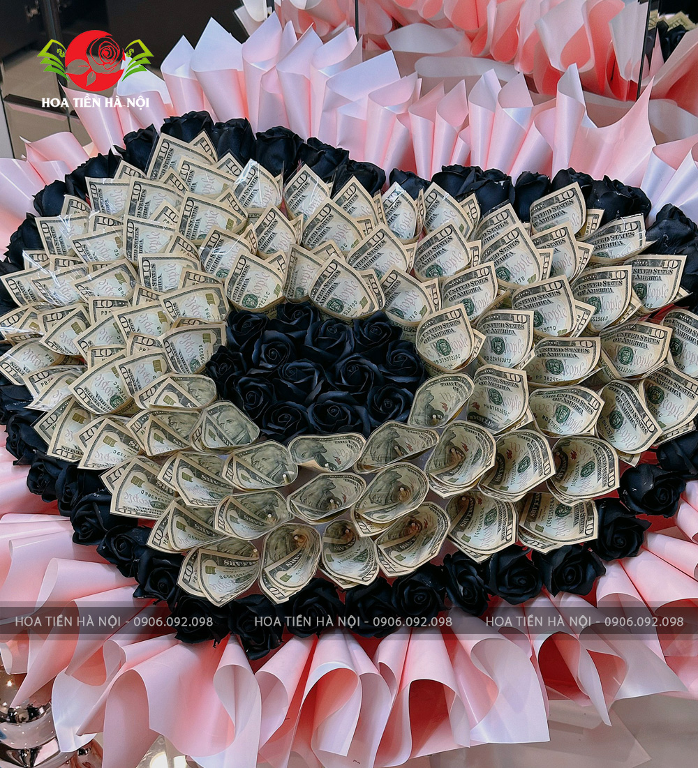 Bó hoa tiền 10$ đô la