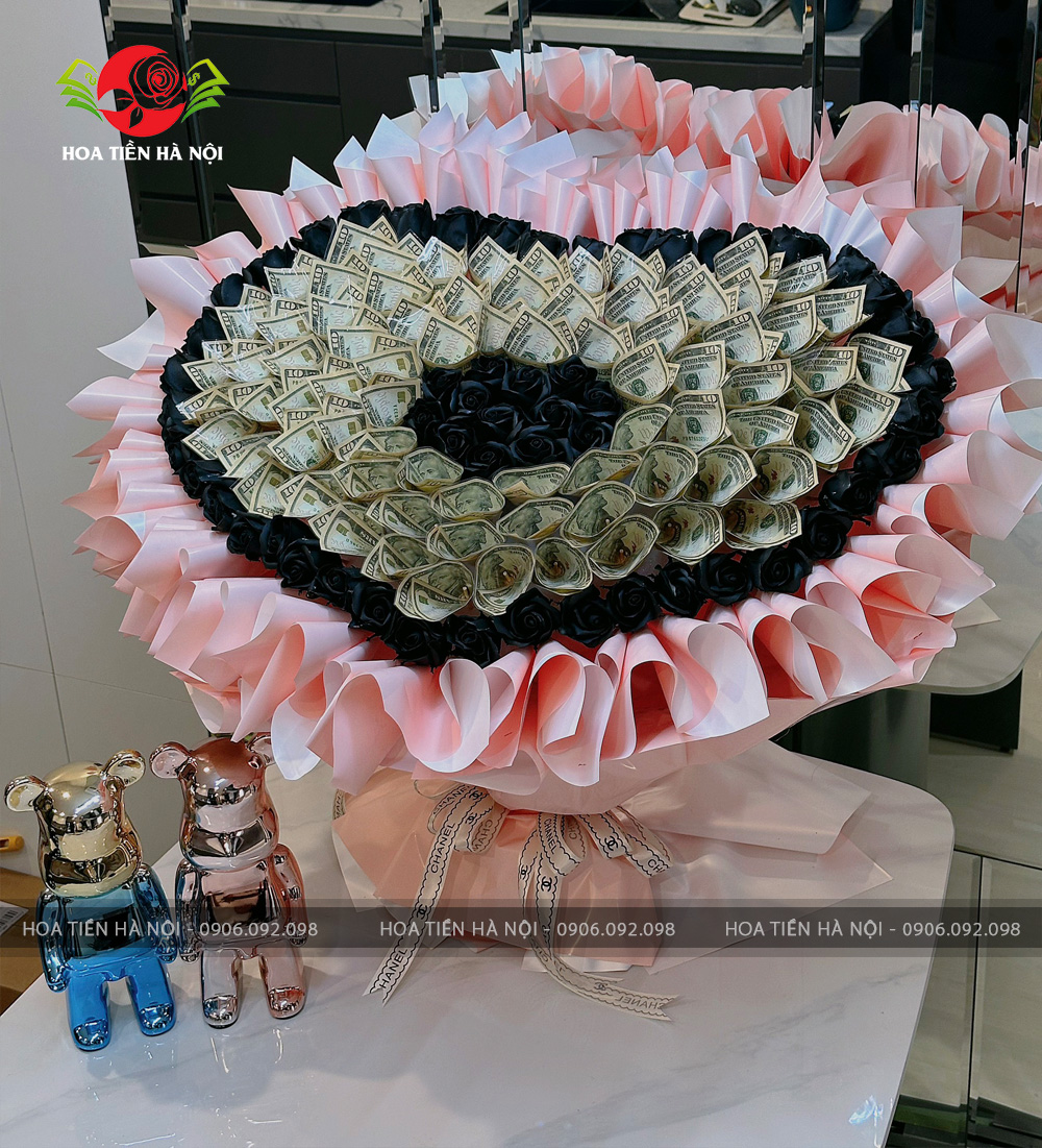 bó hoa tiền 10$ đô la blackpink