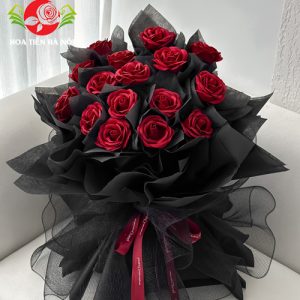 Bó hoa hồng đun 7 lớp thiết kế