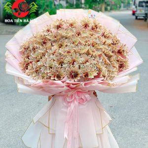 Bó hoa tiền kết hoa kiểu mới