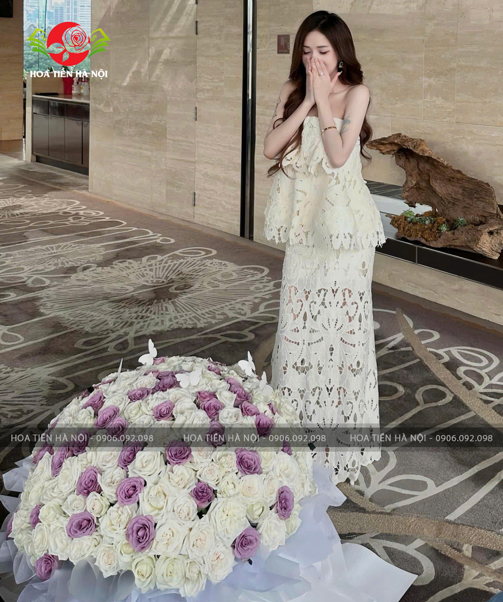 Bó hoa 220 bông hồng (Em bé của Anh)