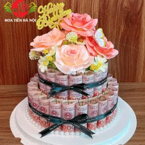 Bánh sinh nhật bằng tiền 50k (Em bé)