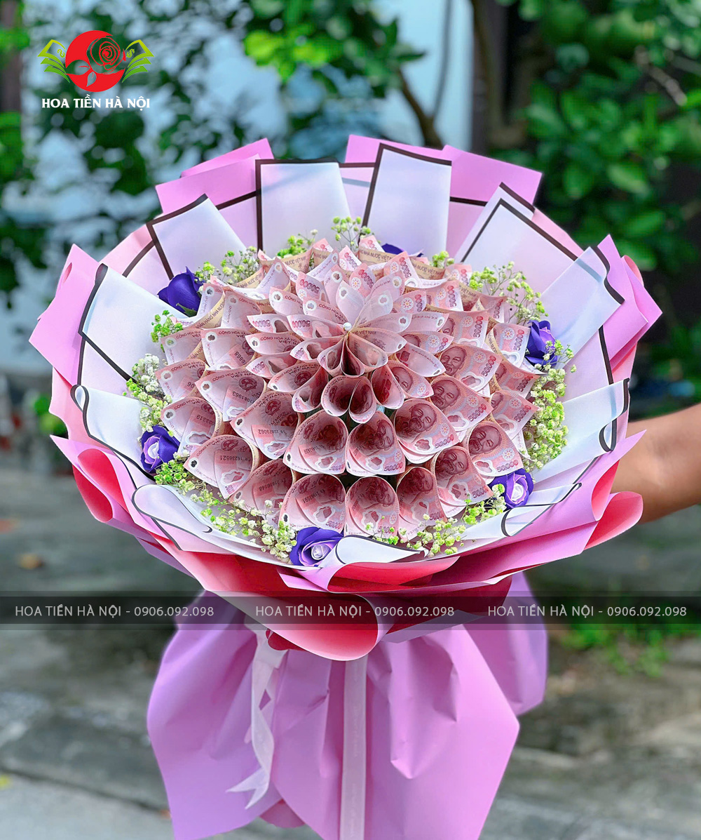 Bó hoa tiền 50k bạch nguyệt quang