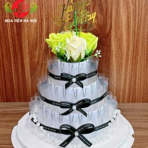 Khuôn bánh sinh nhật 3 tầng xanh nõn chuối