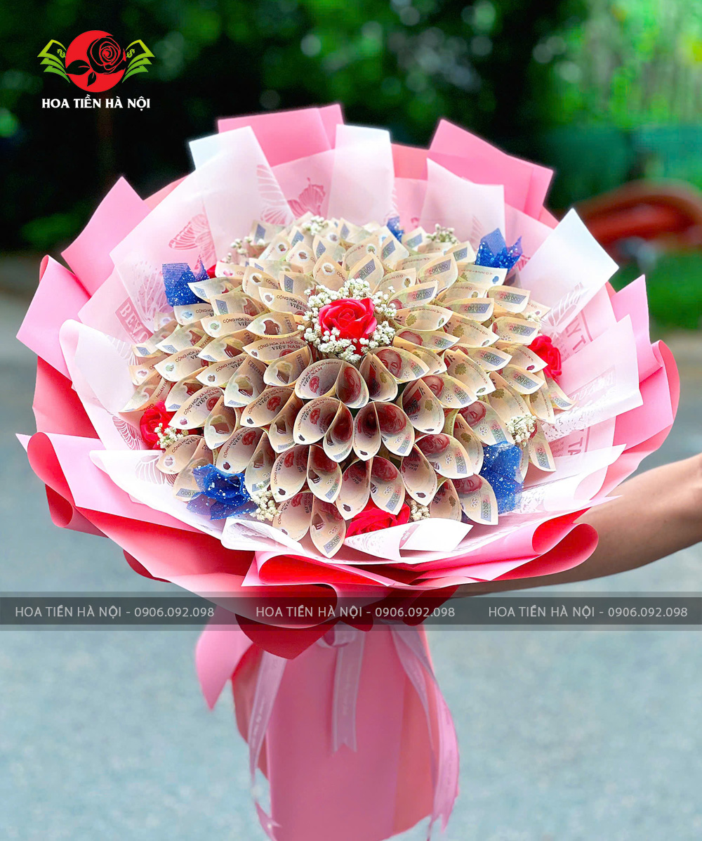Bó hoa tiền 200k hẹn ước