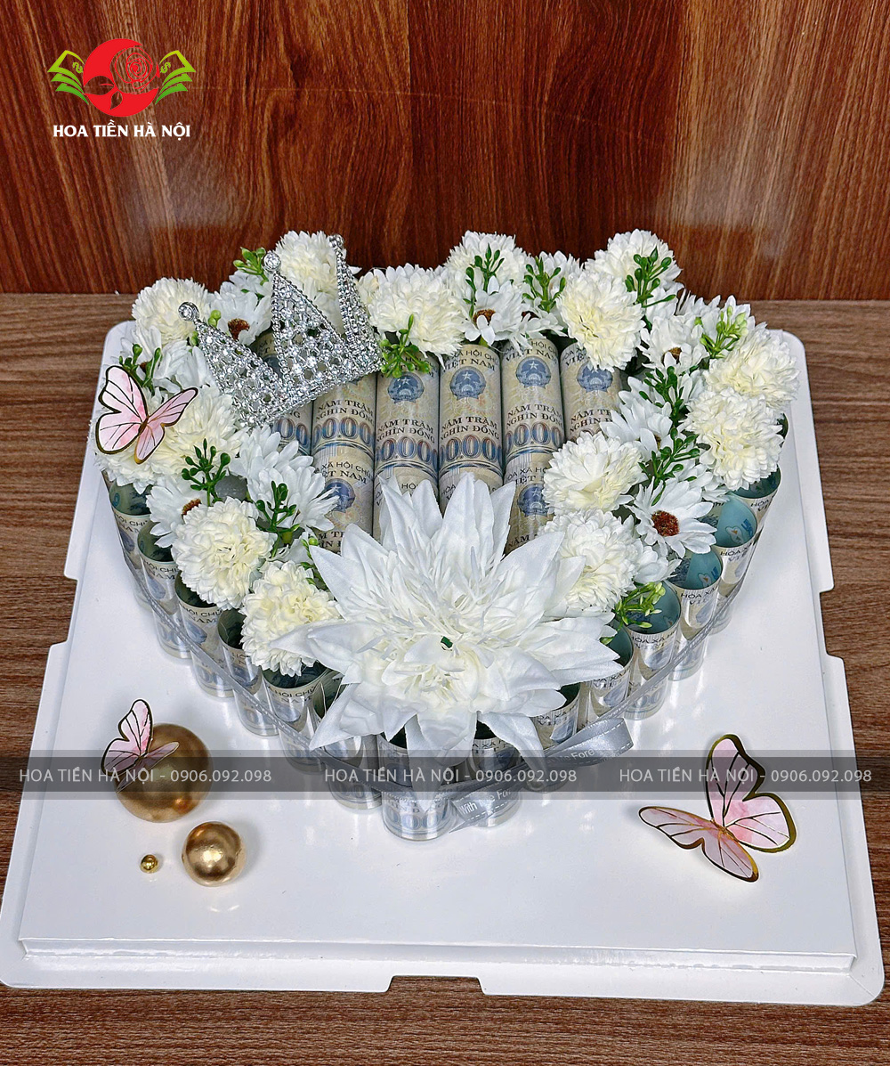 khuôn bánh sinh nhật trái tim bạch tuyết