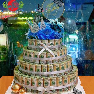 Bánh sinh nhật 10 Triệu tiền mặt size lớn