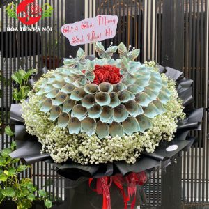 Bó hoa tiền 500k mix hồ điệp