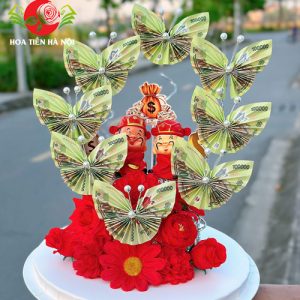 Box hoa bướm tiền thần tài may mắn