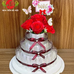 Khuôn bánh chúc mừng tone đỏ