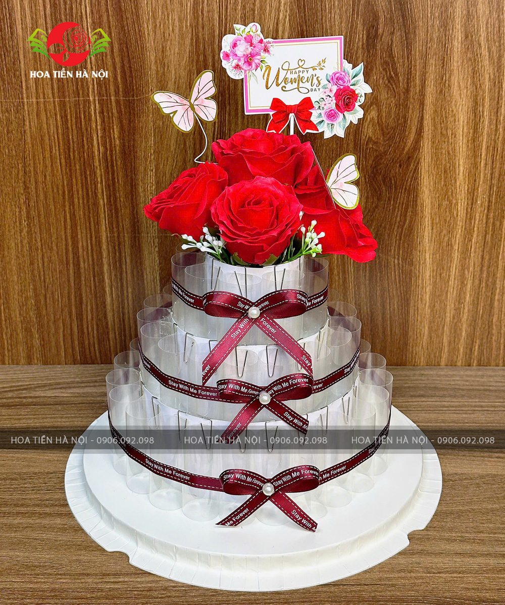 Khuôn bánh chúc mừng tone đỏ