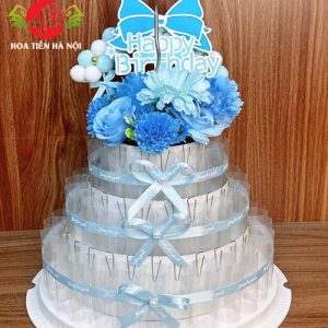 Khuôn bánh sinh nhật cầu vồng xanh