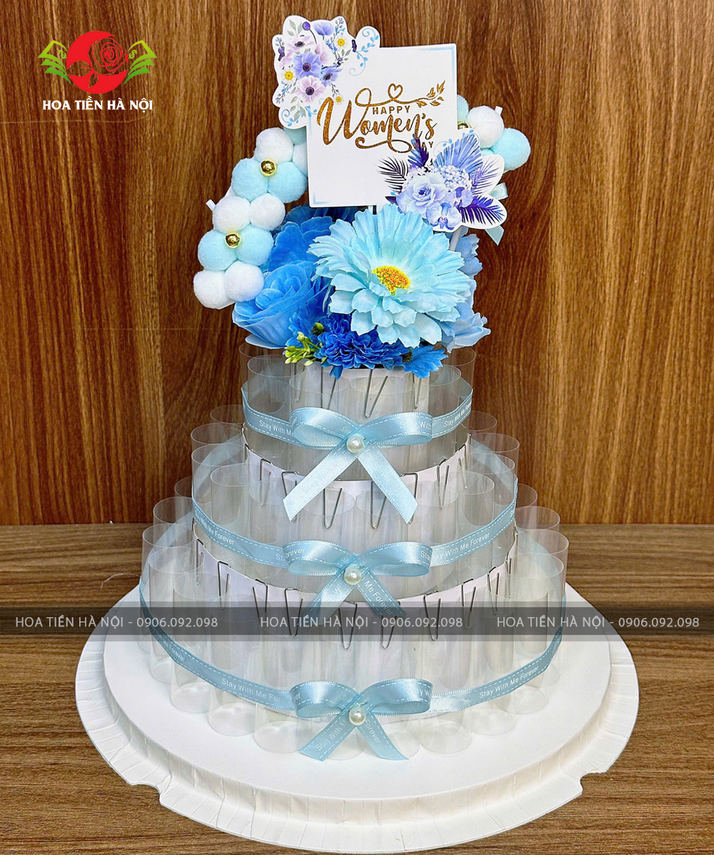 Khuôn bánh sinh nhật màu xanh min