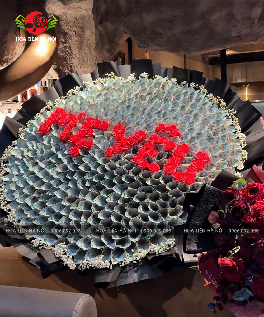 Bó hoa tiền 100 triệu MẸ YÊU