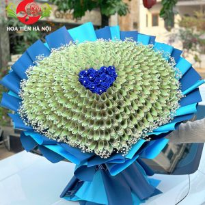 Bó hoa tiền 200 tờ 100k (Trái tim của biển)
