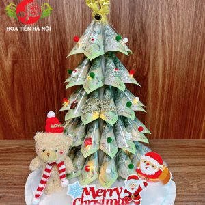 Cây thông Noel làm bằng tiền
