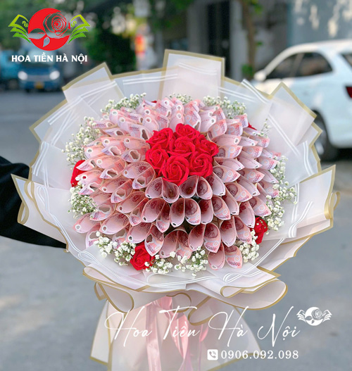 Bó hoa tiền 50k thanh tuyết