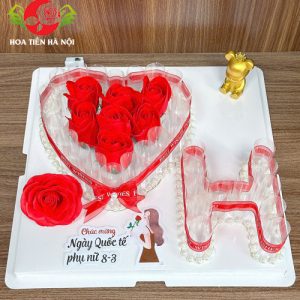 Khuôn bánh đút tiền chữ H trái tim