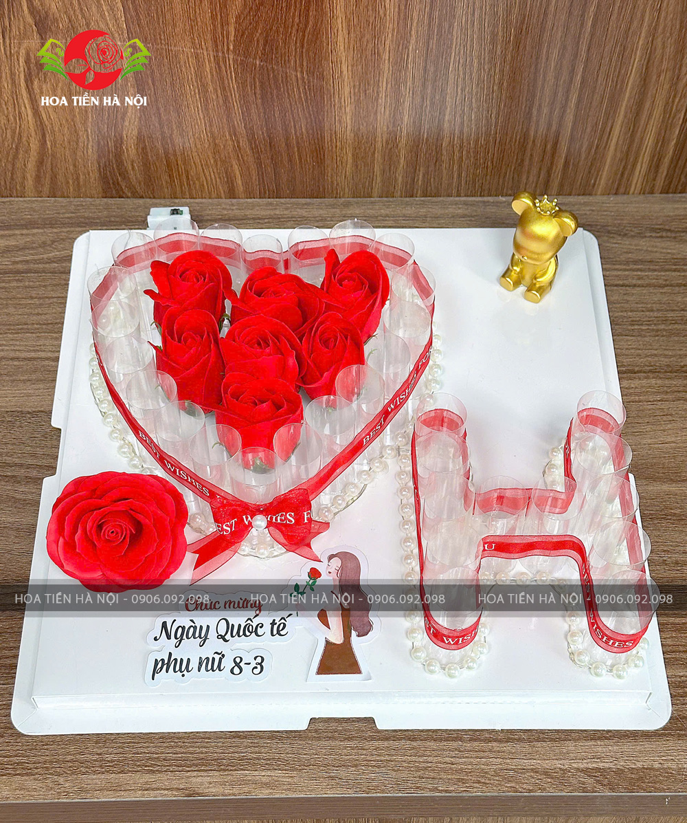 Khuôn bánh đút tiền chữ H trái tim